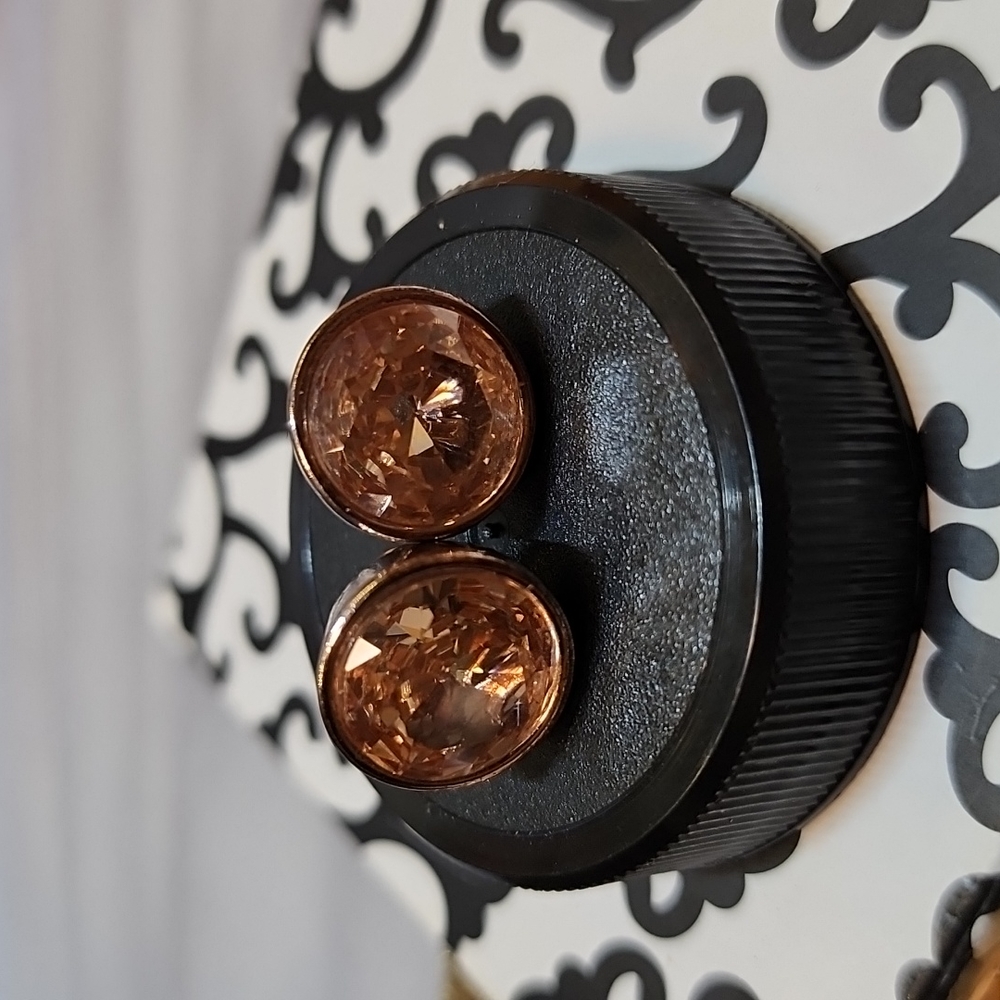 Mk rose gold earrings